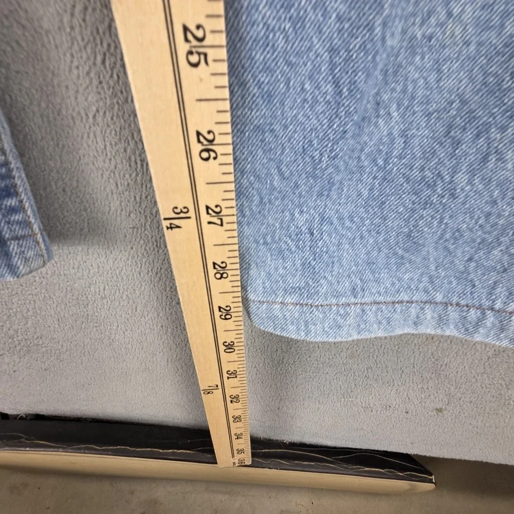 Vintage Levis 501 Jeans Mens Blue Straight Button Fly USA Altered Hem Fits 32x30